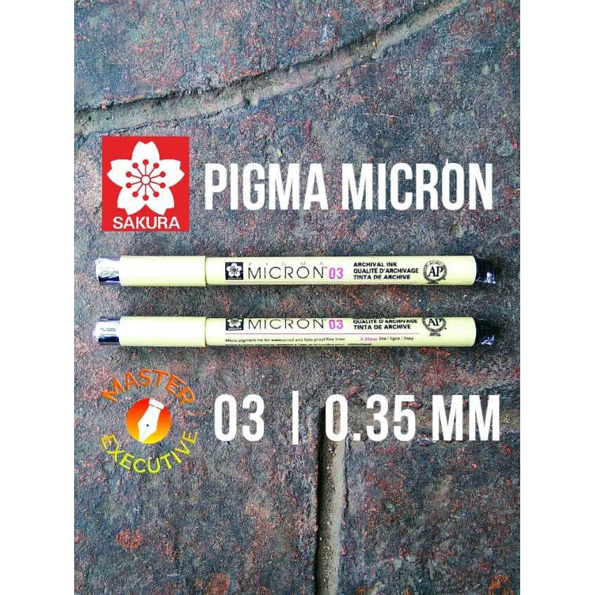 

Unik Sakura JAPAN Pigma Micron 03 Black 0 35 mm line Drawing Pen Hitam terakhir