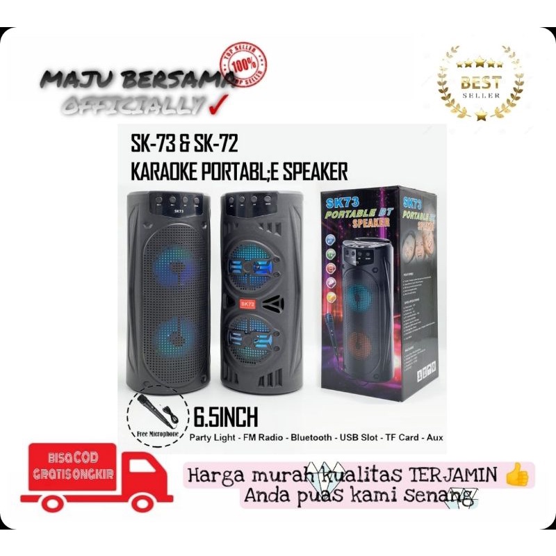 [MB] - speaker bluetooth J Sk72 speaker bluetooth karaoke  wireless  portabel SK 72 high quality sup