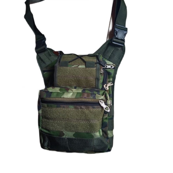 Tas Pria Tactical Military Loreng ARMY Jumbo Tas Selempang Pinggang Paha Militer