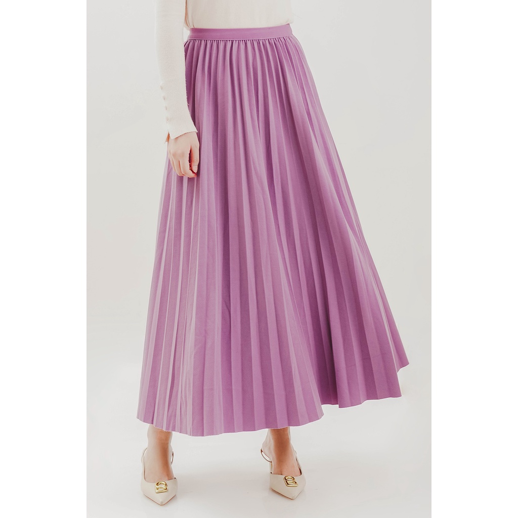 Benang Jarum Dear Pleats Skirt - Purple