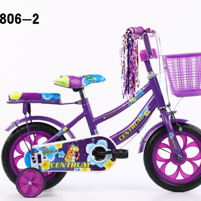 Free Ongkir  Sepeda mini anak perempuan 12 inch Morison Ban busa usia 3 - 7 tahun