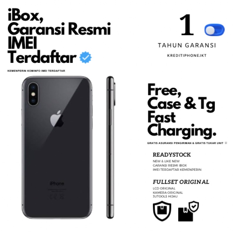 KREDIT HP - IPHONE X 64GB / 256GB - IBOX ORIGINAL - LIKE NEW - FULLSET-8