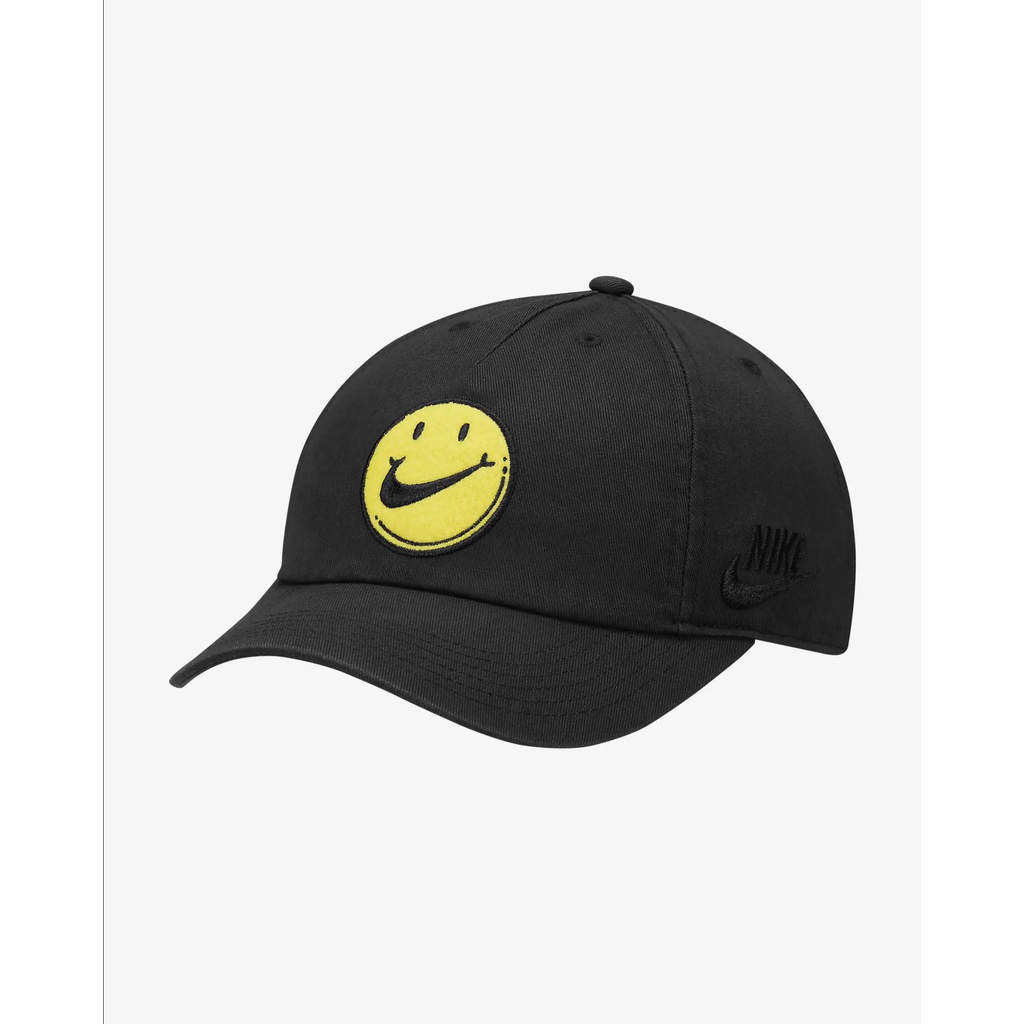 Nike Youth Heritage86 HAVE A NIKE DAY Cap Smiley Black Hitam DV3170-010 Topi Original 100%