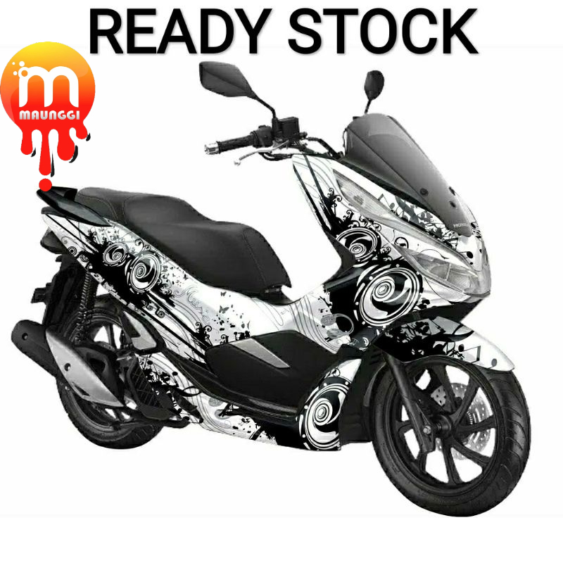 Decal Sticker motor pcx 150 full body Stiker pcx lama 150 Striping pcx putih honda pcx sudah ada lap