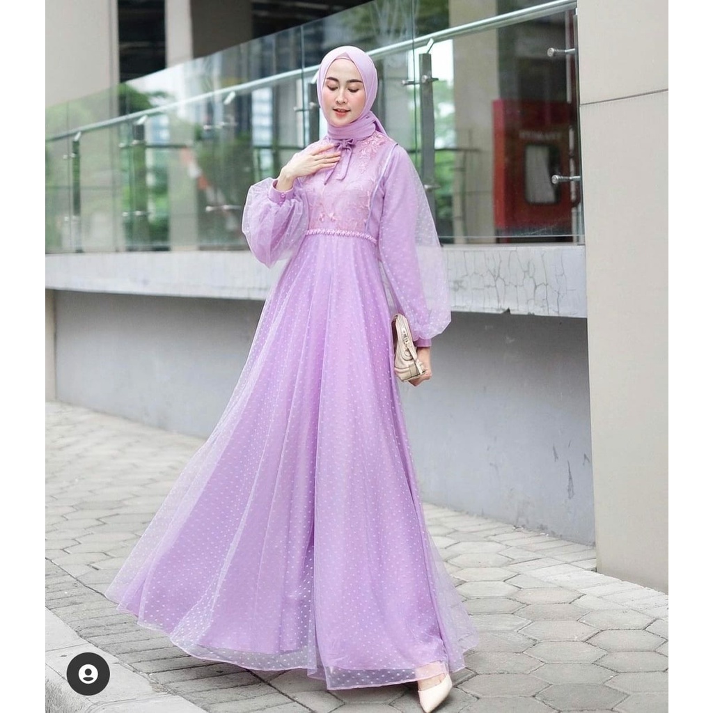 MAXY SHEREN FASHION PAKAIAN WANITA DRESS GAMIS MAXI EDHM