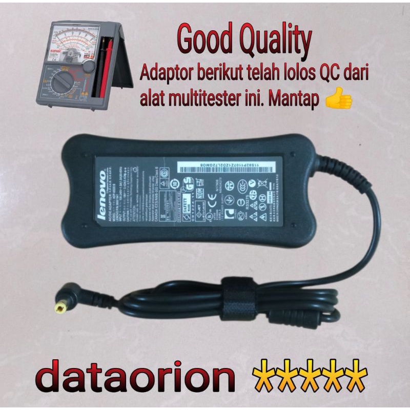 Adaptor Charger Lenovo 19V 3.42A DC 5.5*2.5 mm (Tulang) for Lenovo IdeaPad G230 G430 G450 G45 G530 G550 G555 G560