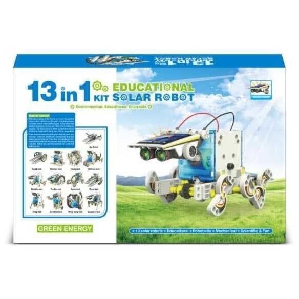 DIY Robot Solar Kits 13-in-1 Merakit Robot Mainan Edukasi Anak