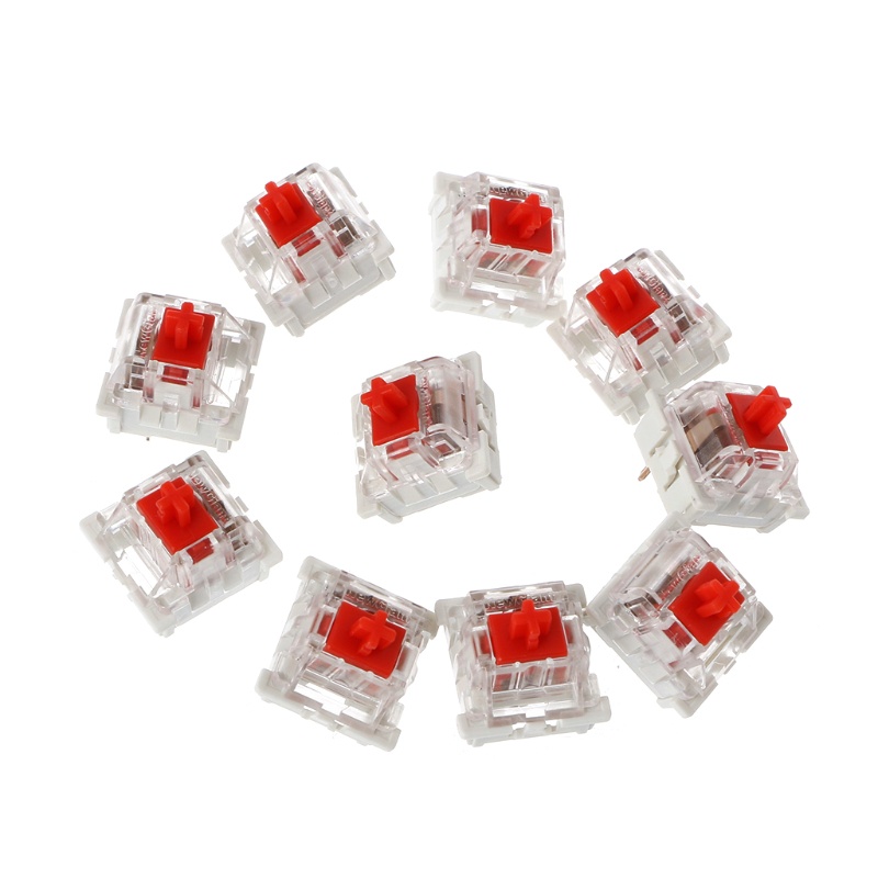 Btsg Tactile Linear Switch 3Pin Brown Saklar Untuk Keyboard Mekanik Gateron MX Cherry MX Clone Switch Transparan Hou