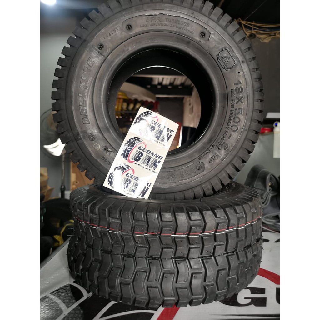 Masbotak145 - Ban ATV Tubeless Ring 6 Ukuran 13x5.00-6 Mini ATV 110cc