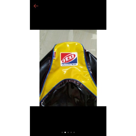 kain jok oto trend glossy list biru