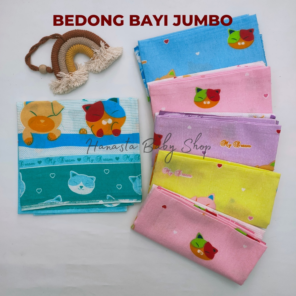 Bedong Bayi Newborn Jumbo Perlengkapan Bayi Baru Lahir