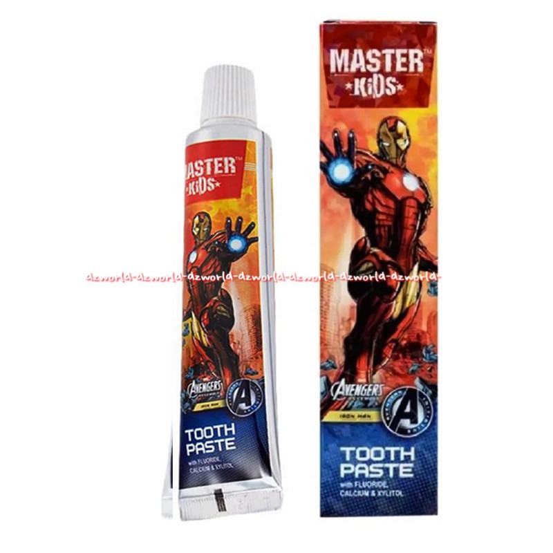 Master Kids Avenger 50ml Pasta Gigi Odol Anak Kid Toothpaste Iron Man Masterkids