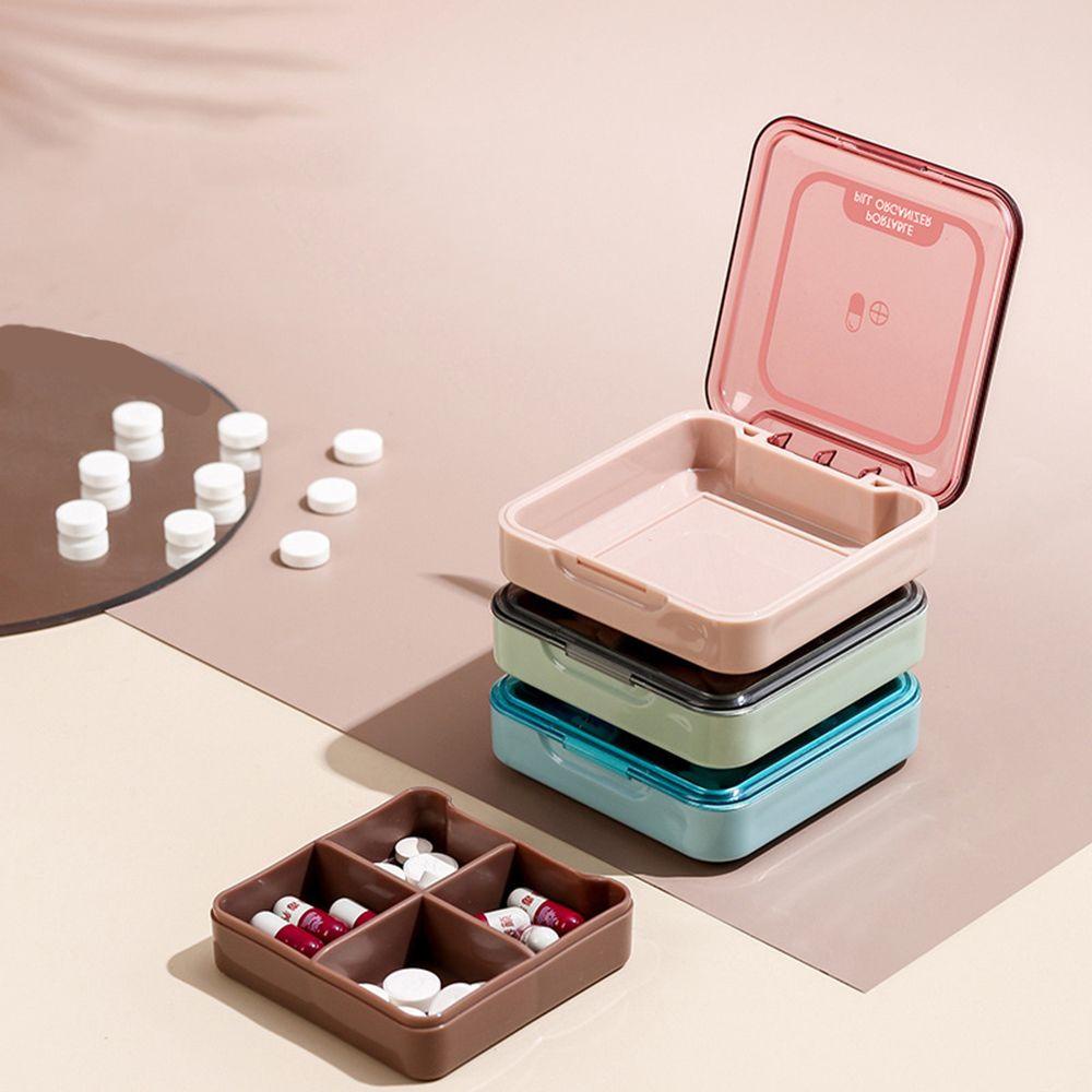 Pineapple Pill Box Mini Penyimpanan Travel Satu Minggu