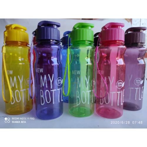 [NEW MODEL] MY BOTTLE MYBOTOL MYBOTTLE BOTOL AIR MINUM CETREK FLIPTOP KLIK CLICK FREE BPA WARNA WARNI CANTIK JELITA