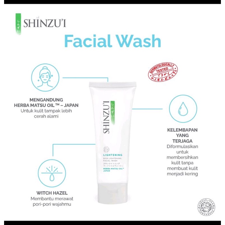 Shinzui Skin Lightening Facial Wash 80ml