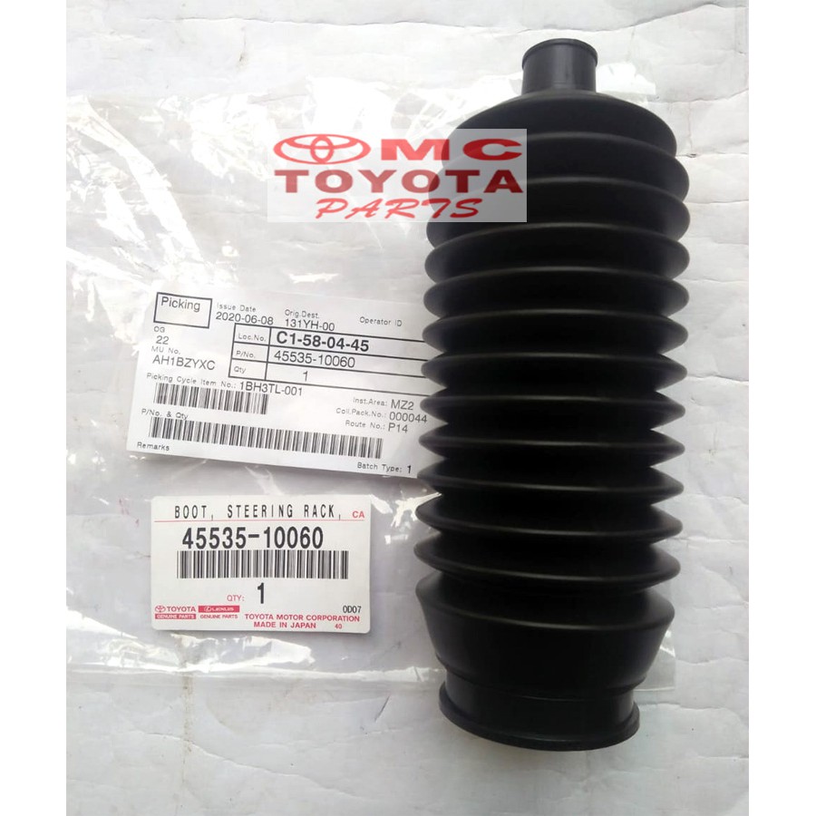 Karet Boot Stir Steering Rack Soluna Starlet 45535-10060