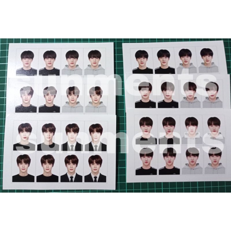 (fanmade KR) ID Photo Foto 3X4 NCT Jaehyun Jeno Jaemin Chenle Jisung