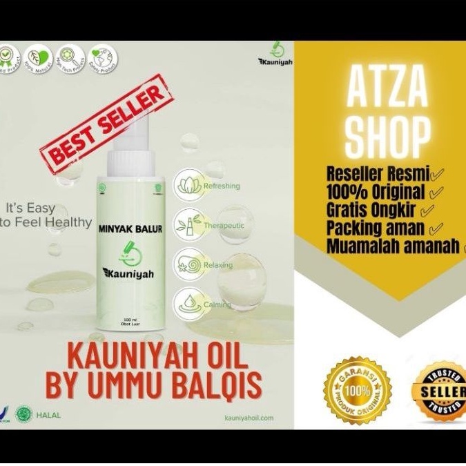 KAUNIYAH OIL MINYAK BALUR BY UMMU BALQIS 100% ASLI RESELLER RESMI