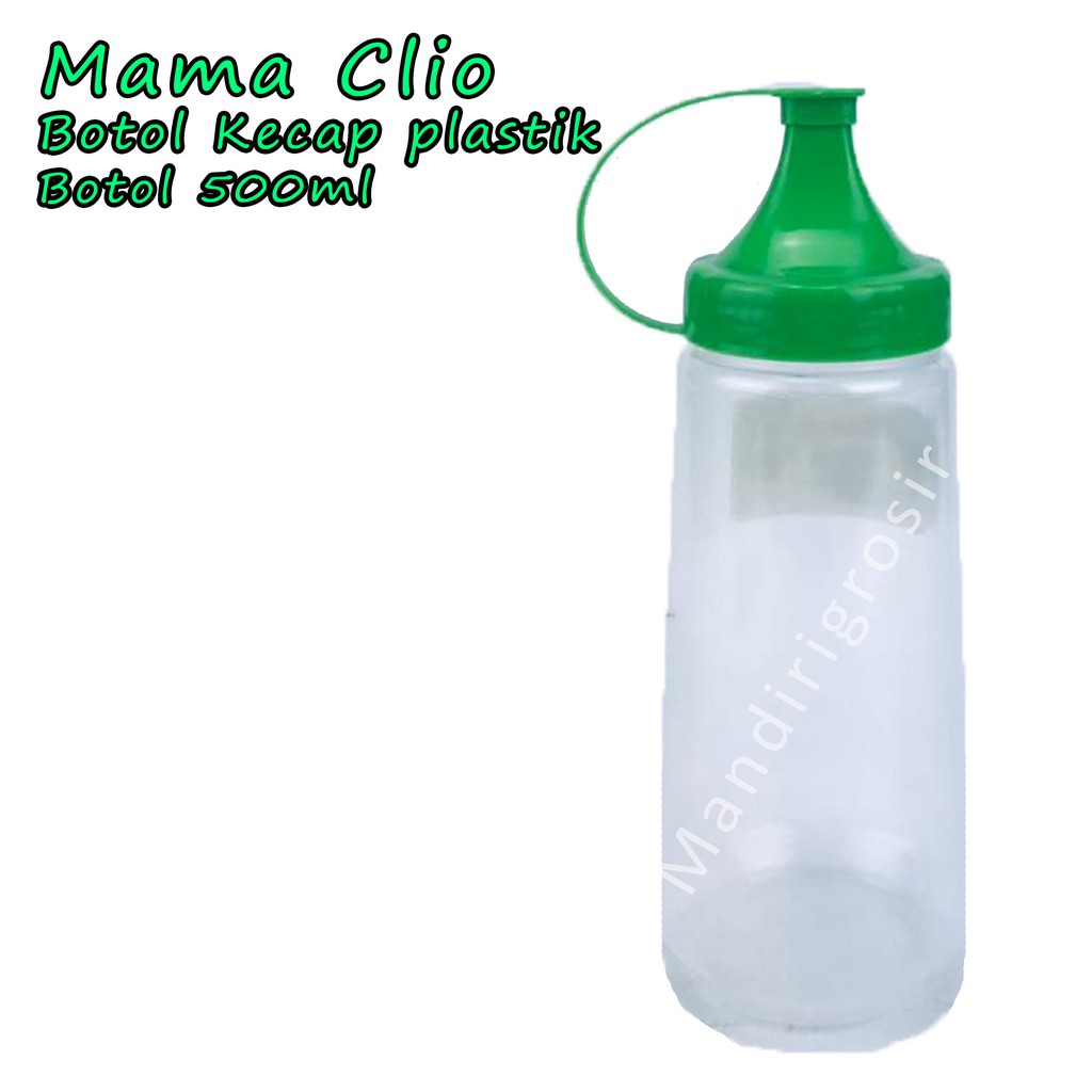 Botol Kecap plastik *Mama Clio * Hijau 1044 * 500ml