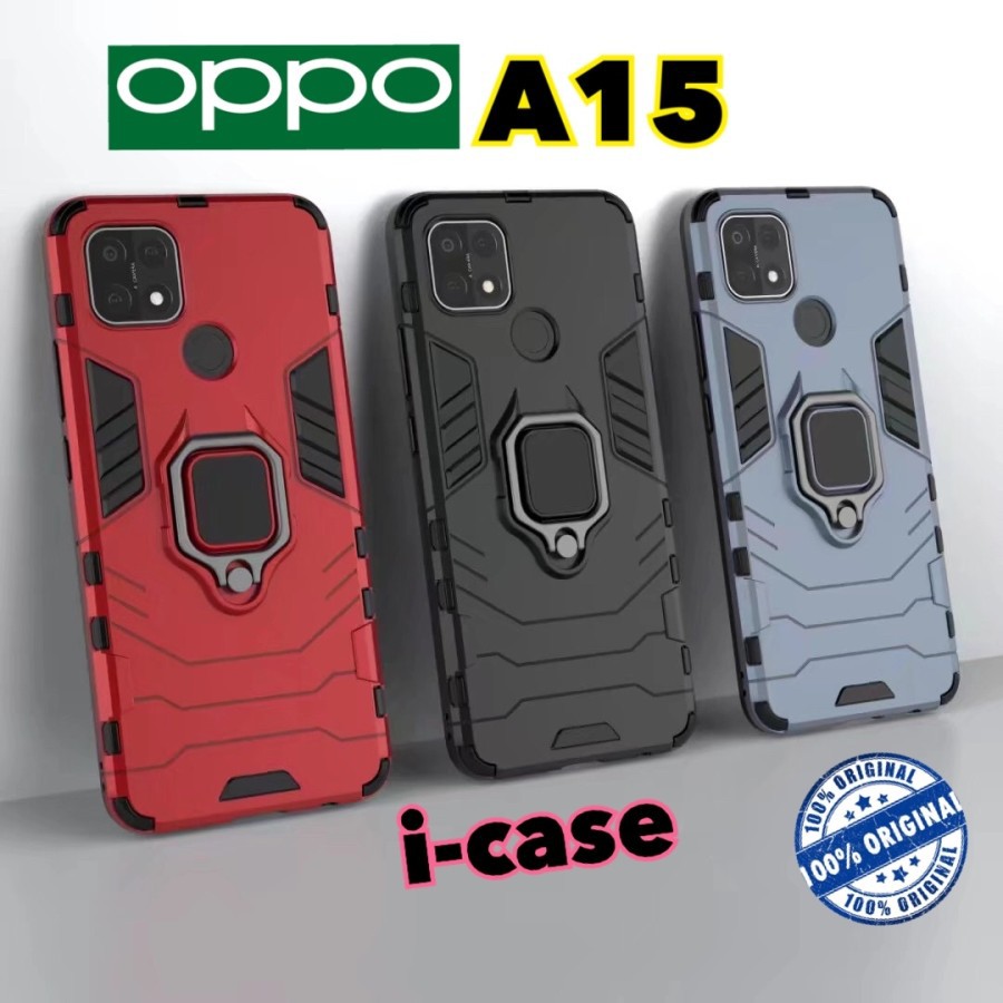 Case Oppo A15 iron Armor iRing - casing cover Oppo A 15 a15s