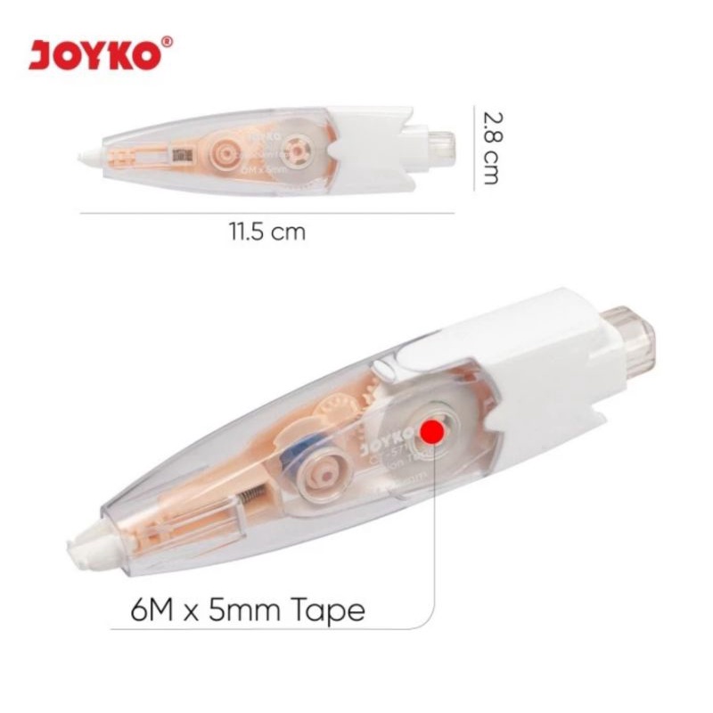 Tipex Roll / Tipex Kertas / Correction Tape Joyko CT-571 12M x 5mm
