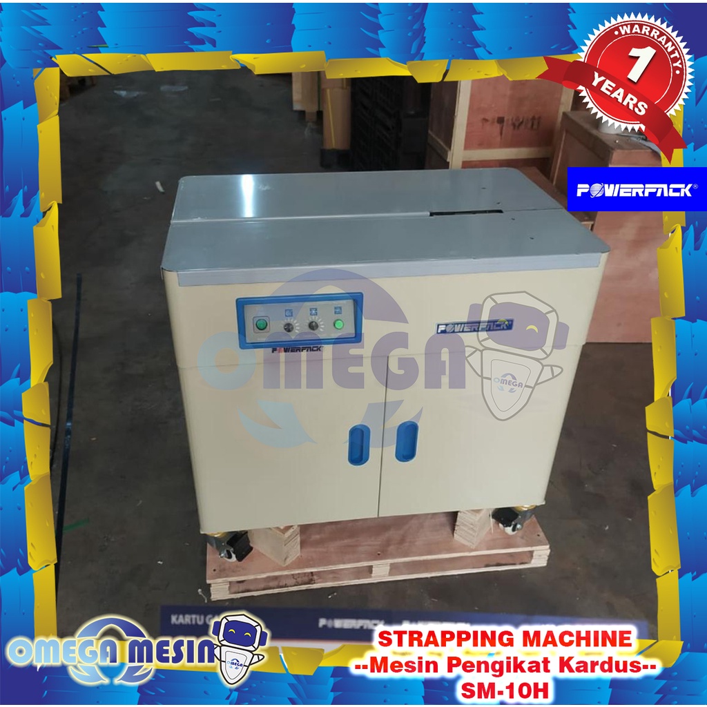 

Mesin Pengikat Kardus / Strapping Machine SM-10H POWERPACK - Semi Otomatis