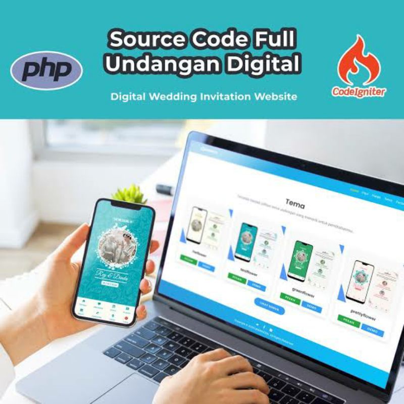 Source code website undangan digital keren murah