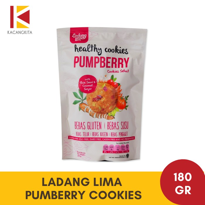 

Ladang Lima Healthy Cookies Pumpberry Gluten Free 180gr