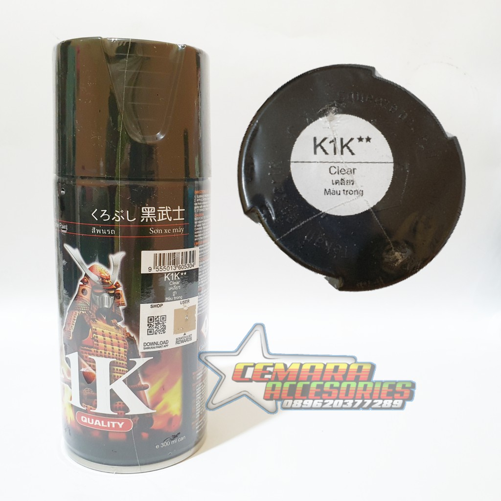 

Pilox Samurai Paint Clear K1K Vernis 300 ml - Cat Semprot