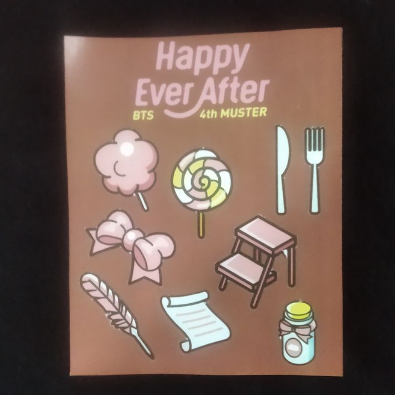 BTS Sticker- Happy Ever After - Kiss cut