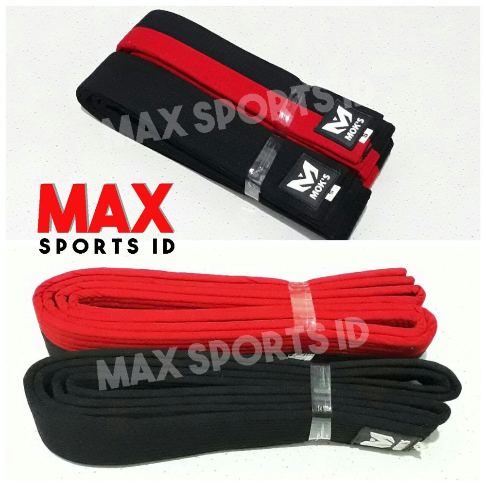 Promo Terlaris Sabuk Taekwondo Moks Exclusive Junior dan Senior Poom Hitam Berkualitas
