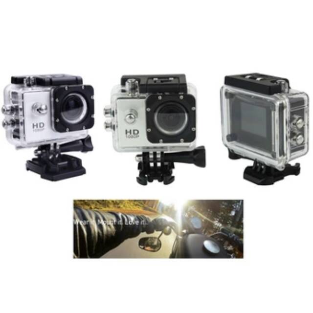 [PROMO] 12 MP Action Camera  1080P Helmet Sports DV HD DV Action Waterproof 30M Camera Camcorder