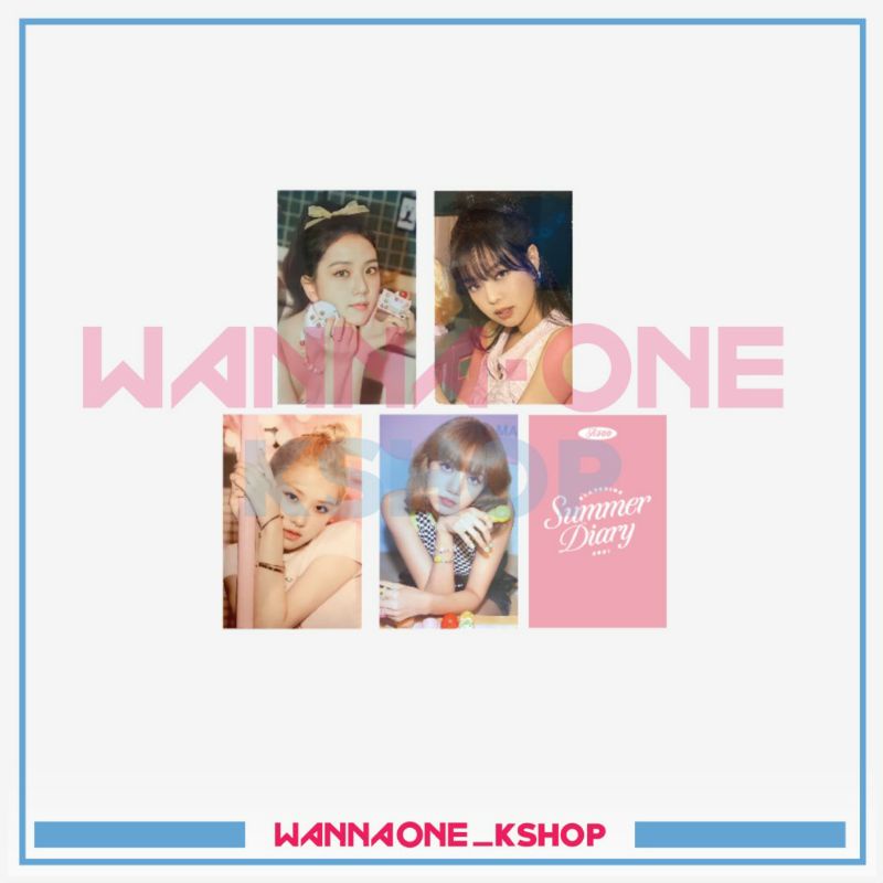 Photocard Summer Diary 2021 Blackpink lisa rose jennie jisoo
