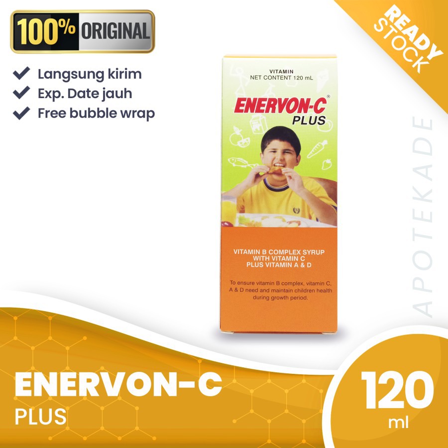 BISA COD!!! Enervon c plus sirup 120 ml multivitamin anak TERLARIS