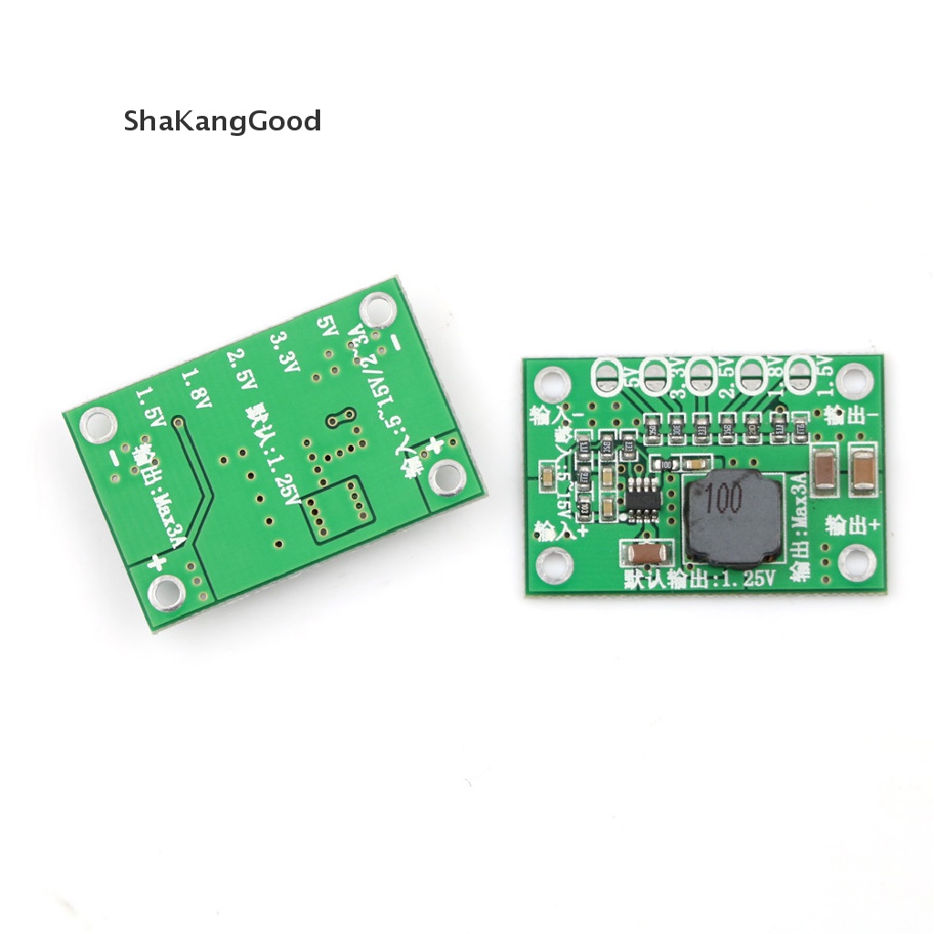 Modul Konverter Step Down Power Dc-Dc 5-16v Ke 1.5v 1.8v 2.5v 3.3v 5v 3a Skk