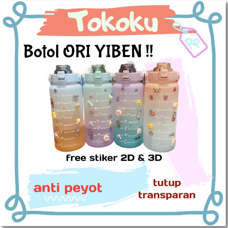 ((donasi)) botol minum jumbo mirip quifit 2 L merk YIBEN