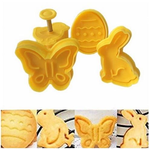 Fondant Plunger Cutter - Cetakan Fondant Animal Egg Shape (4pcs)