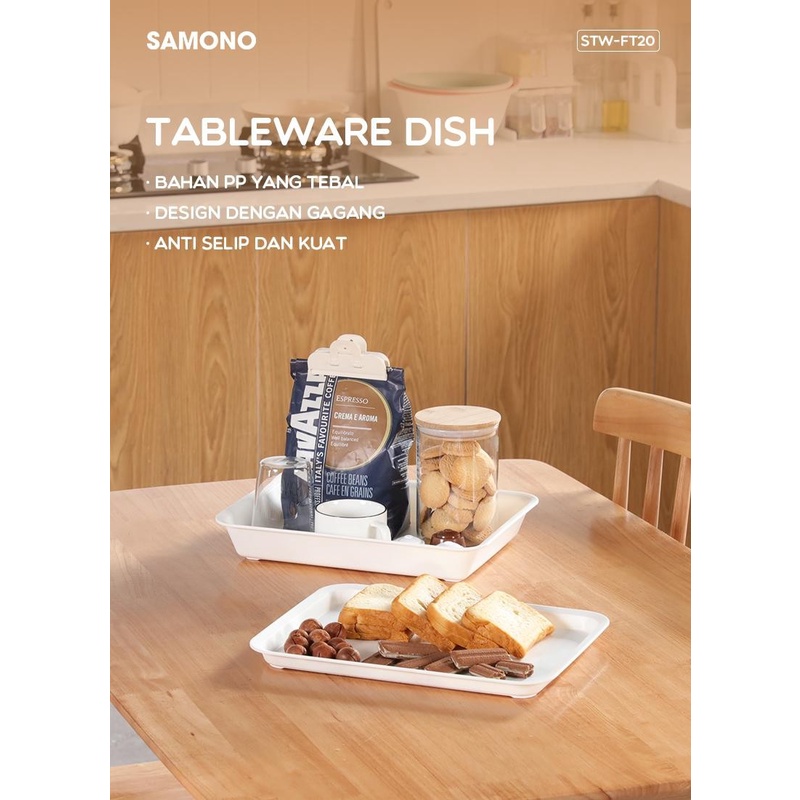 Samono Square Food Tray Plastik Ceper STW-FT20