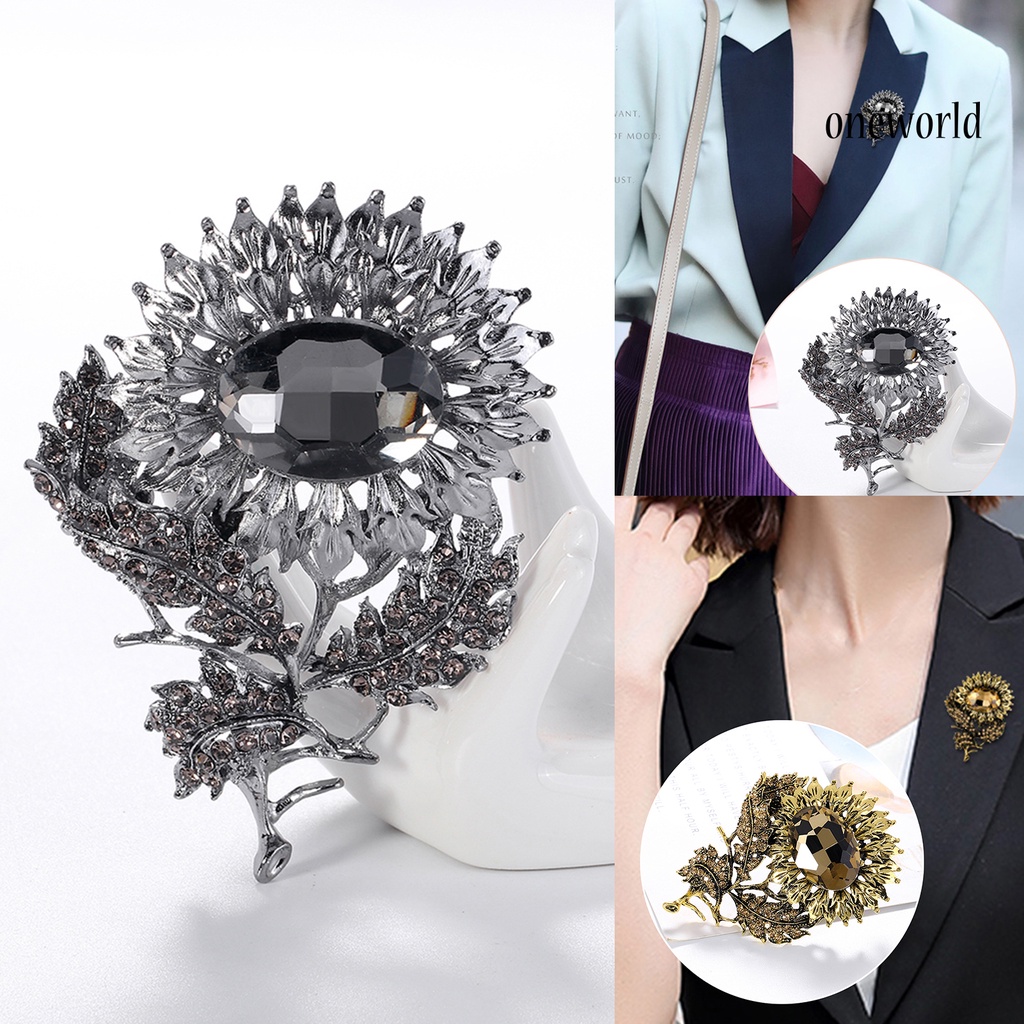 OW@ Brooch Fashion Easy to Match Clothes Accessories Elegant Tulip Flower Brooch Pin for Gifts