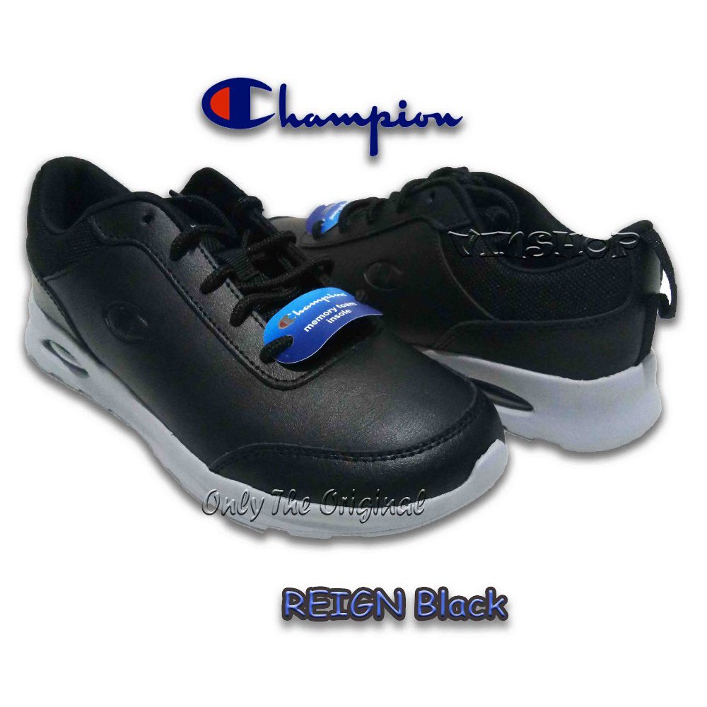 Original Sepatu Wanita CHAMPION REIGN BLACK. Women Sneaker