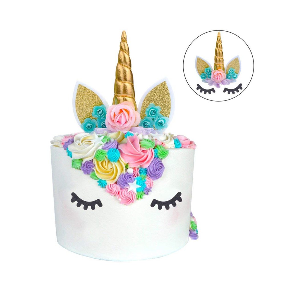 Cake Topper Unicorn Set