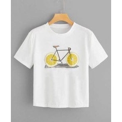 MYSTIQUE.ID-BAJU KAOS ORANGE BIKE T-SHIRT LUCU DAN AESTHETIC