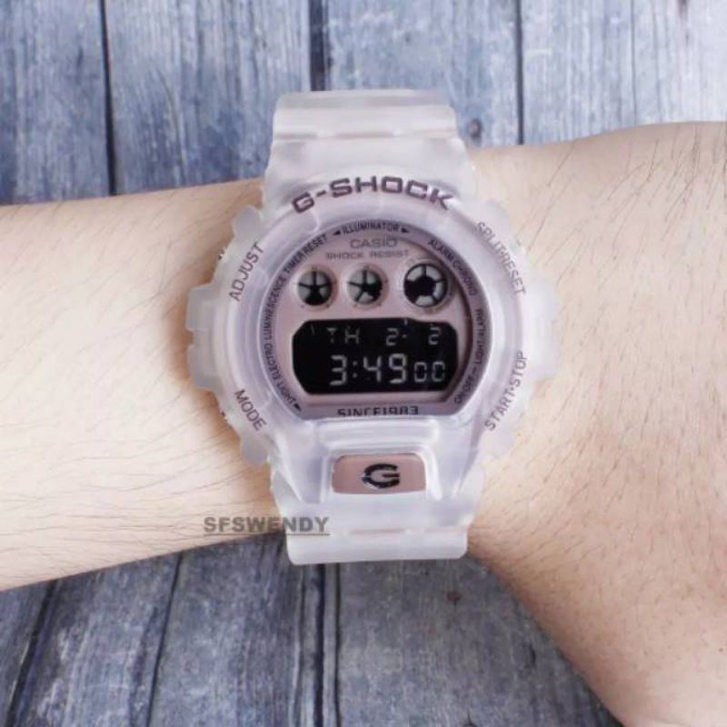 MURAH ABIS GAN BISA (COD) JAM TANGAN WANITA G-SHOCK GS DW 6900 Tali Transparan