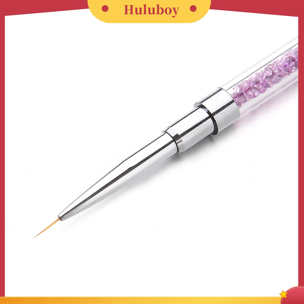 Huluboy Huluboy♡ Pen Brush Nail Art UV Gel Dua Sisi Untuk Menggambar / Melukis Garis