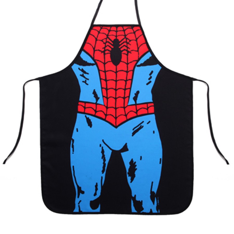 Celemek Lucu Funny kitchen Apron cooking Superhero