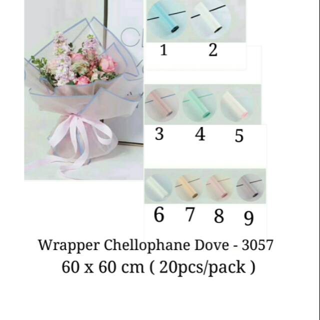 

Chellophane Dove / bungkus bunga / kertas bunga / 3057