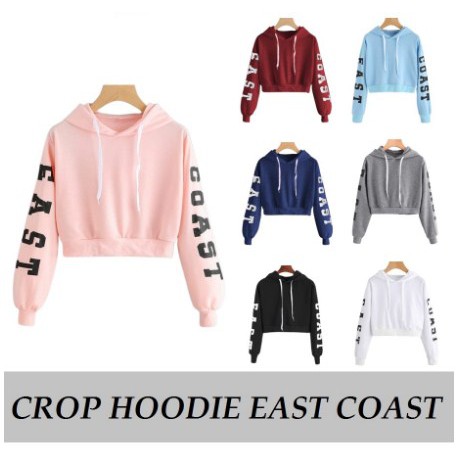 BESS - Sweater Hoodie Crop EAST COAST