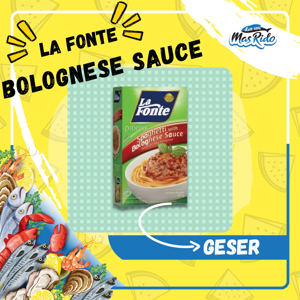 

La Fonte Pronto Spaghetti With Bolognese Sauce 117 Gram With Meat Pasta Termurah