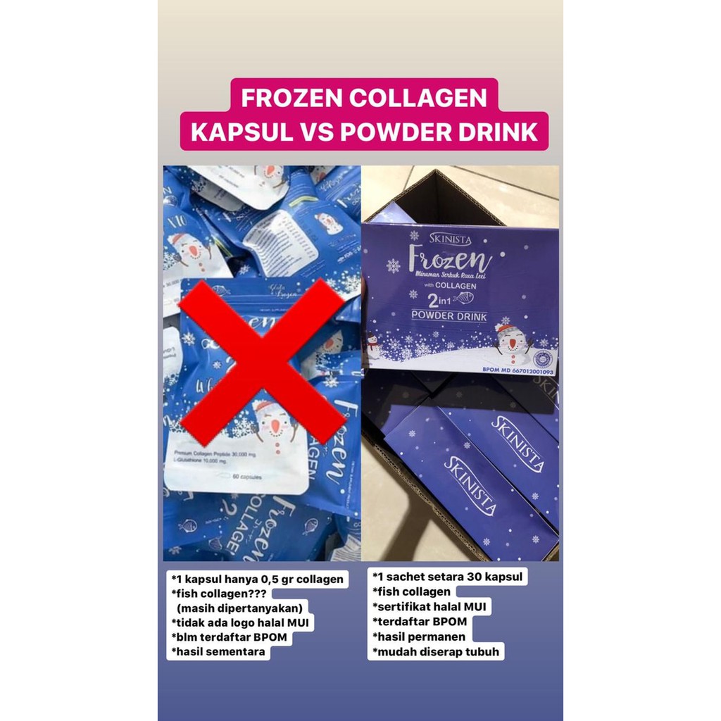 [ POWDER DRINK ] FROZEN COLLAGEN 2 IN 1 SKINISTA