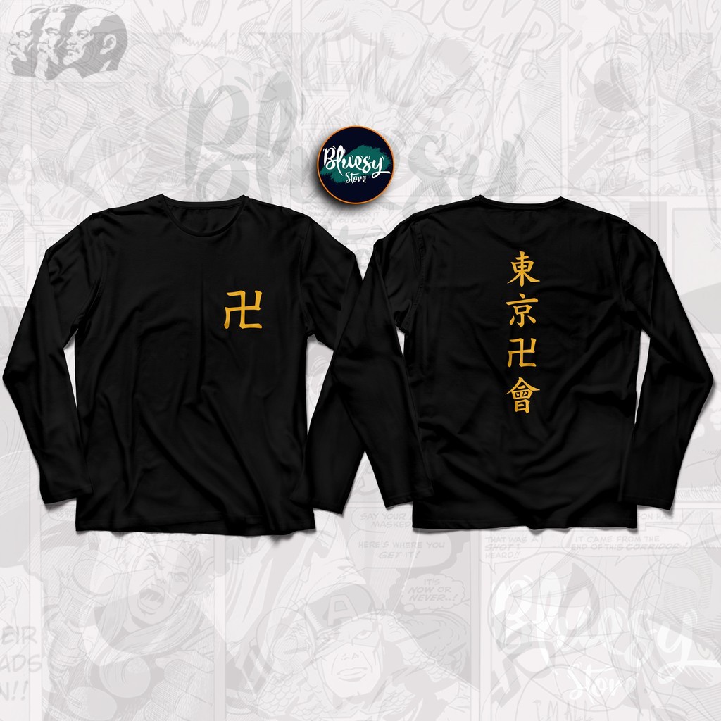 Kaos ANIME TOKYO REVENGERS TOKYO MANJI TOUMAN SANO MANJIRO LENGAN PANJANG / BAJU TOKYO REVENGERS